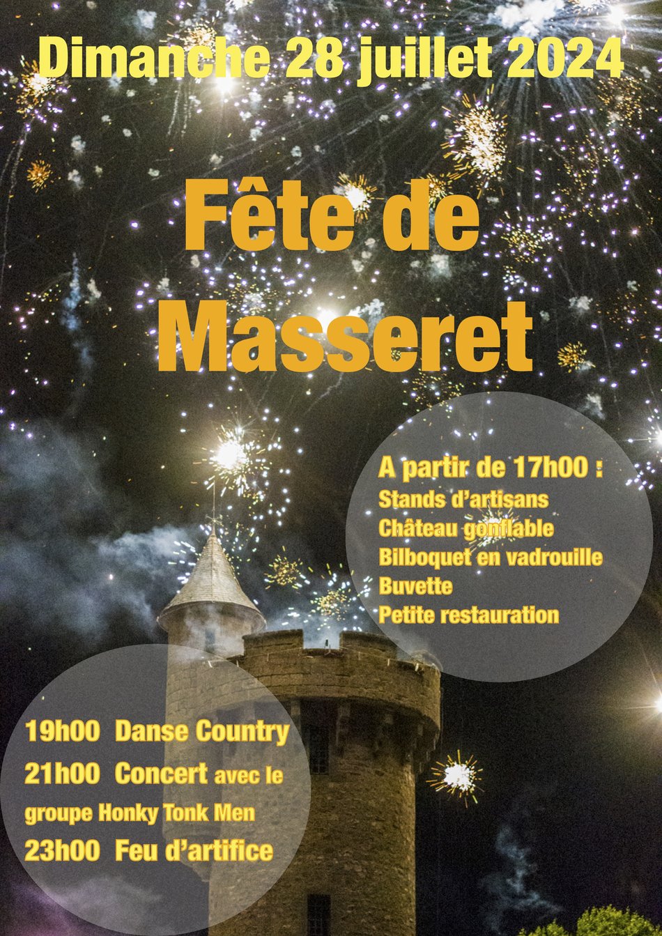 Fête de Masseret dimanche 28 juillet 2024